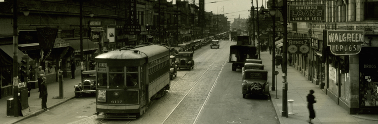 Street car on Chicago street