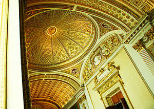 Hallway at of the Uffizzi Gallery in Florence, home to many Renaissance masterpieces.