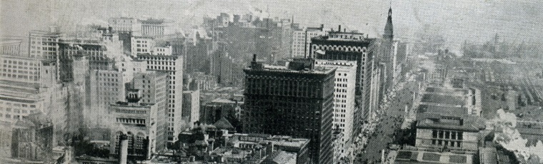 Birds-eye view of buildings
