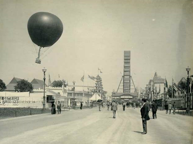 ferris wheel and balloon