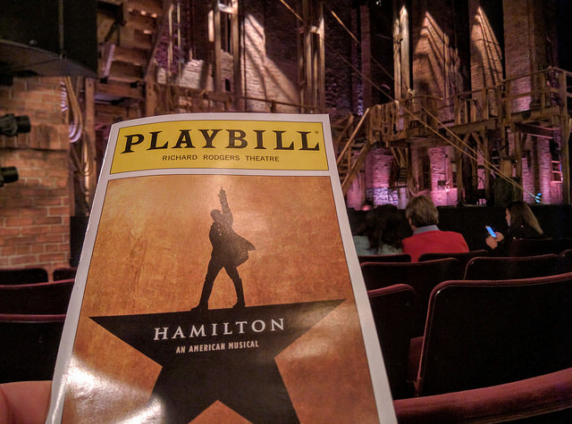 Hamilton and discount american musical