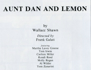 program Aunt Dan and Lemon
