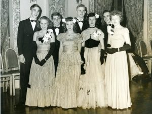 teens couples at a dance, 1946