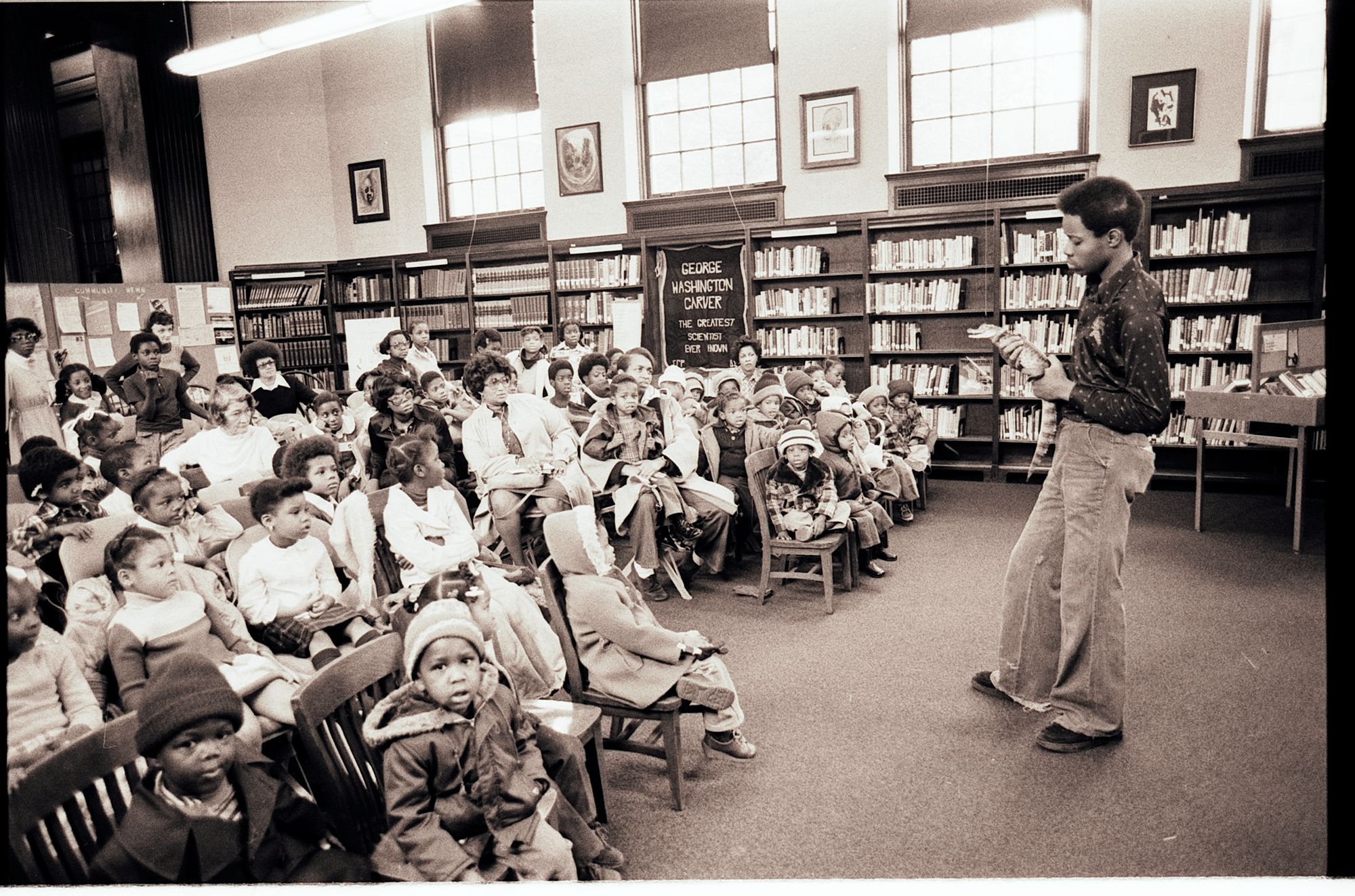Circa 1980, Small animal program at Hall Branch.