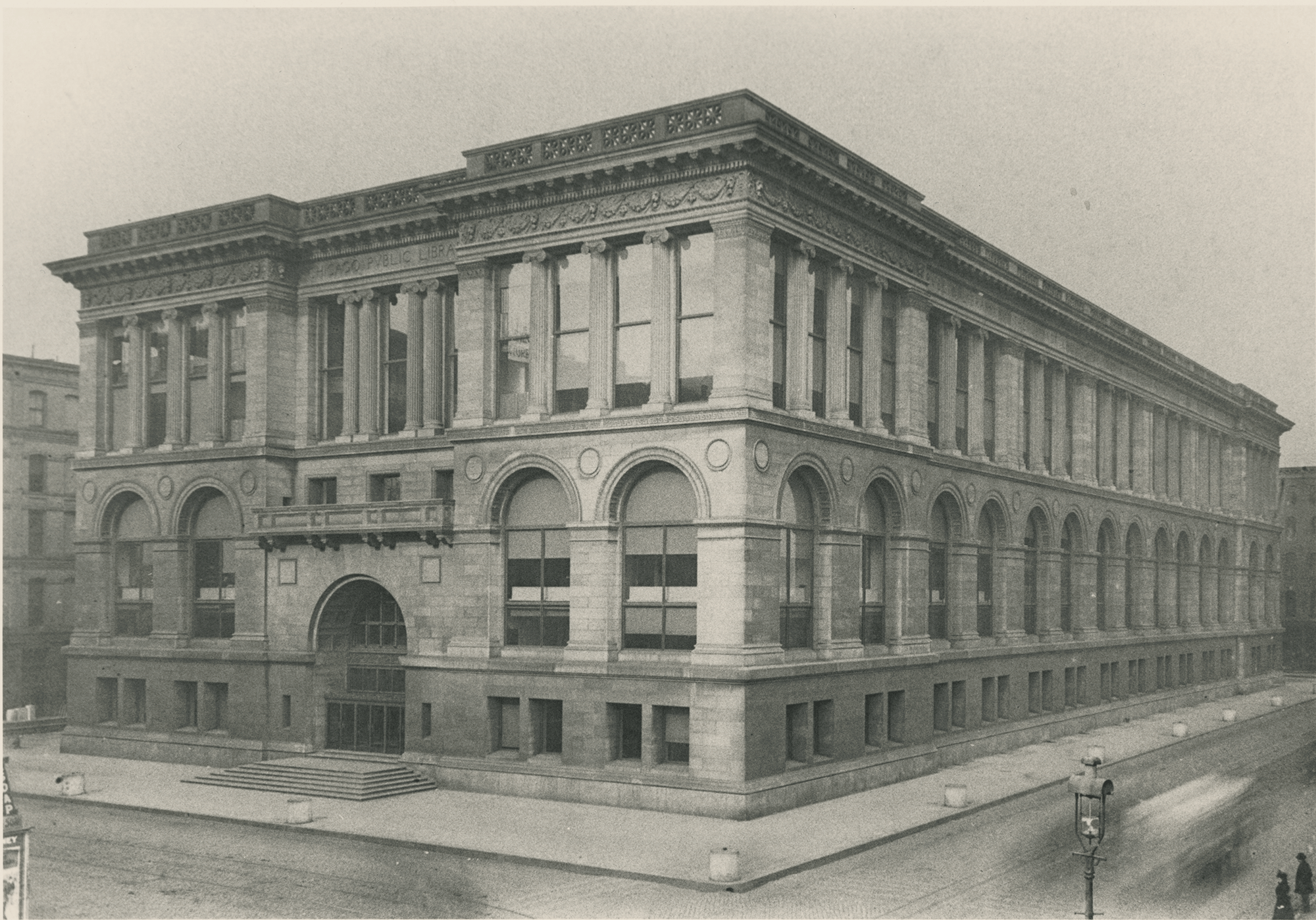 Circa 1897, the CPL Central Library on Michigan Ave.