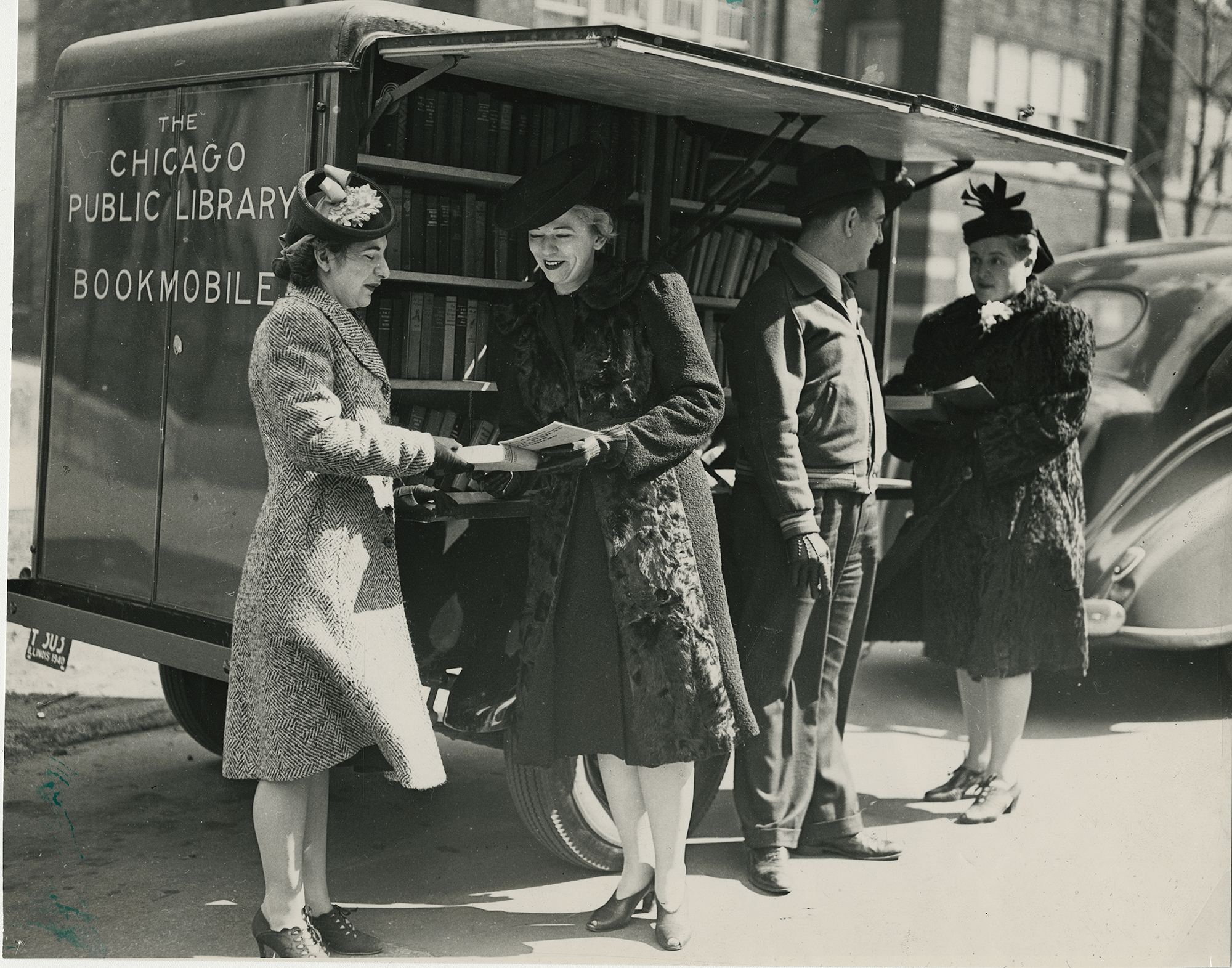 1944, The "Traveling Branch," CPL's Bookmobile.
