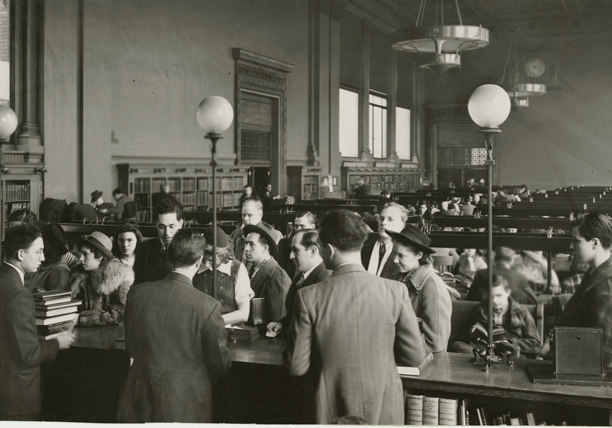 1930s, Central Library reference room.